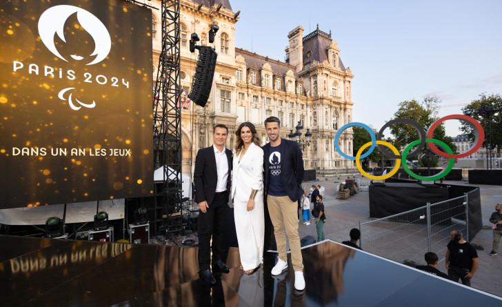 Laury Thilleman, Laurent Luyat et Tony Estanguet